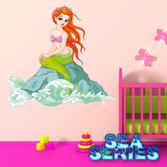 Autocollant Stickers enfant sirene