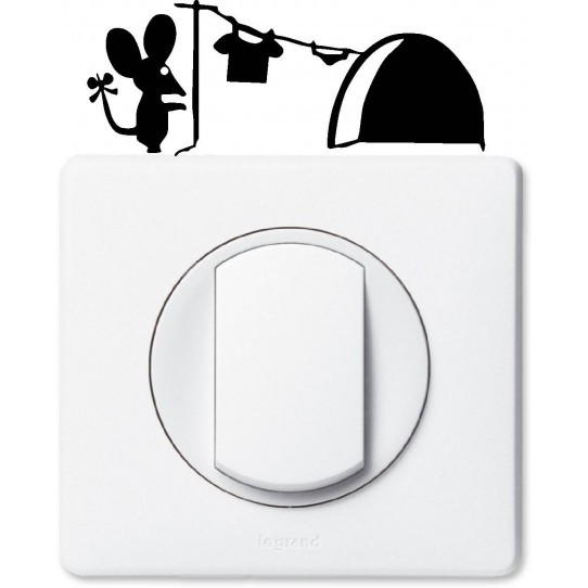 Stickers souris pour prise et interrupteur
