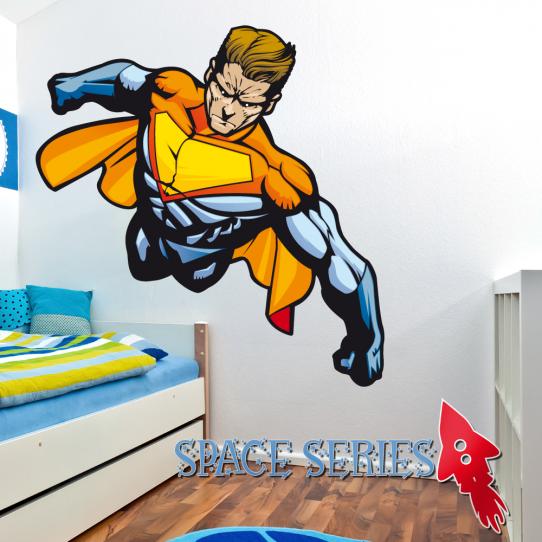 Autocollant Stickers mural enfant super hero