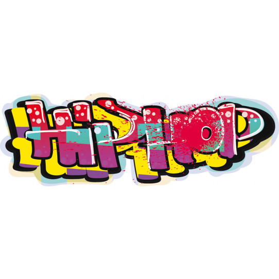 Autocollant Stickers ado hip hop multicolore
