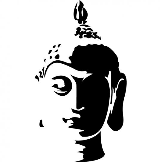 Stickers tête de bouddha 