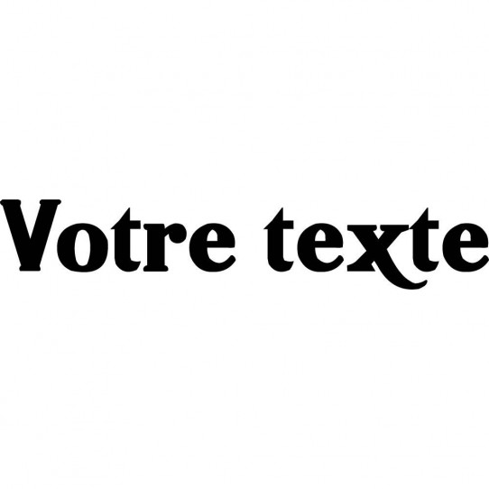 Stickers texte personnalisé