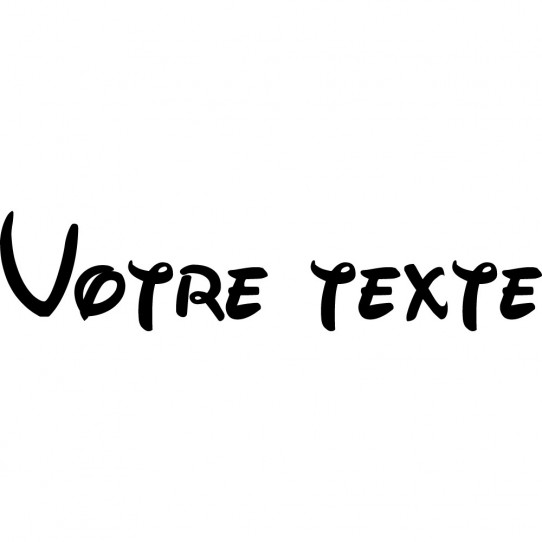 Stickers texte personnalisé