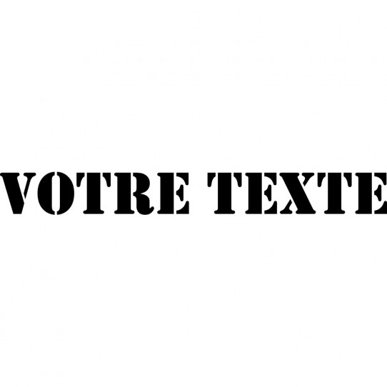 Stickers texte personnalisé