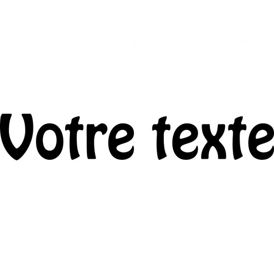 Stickers texte personnalisé