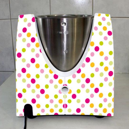 Stickers Thermomix TM31 A pois multucolore 4 