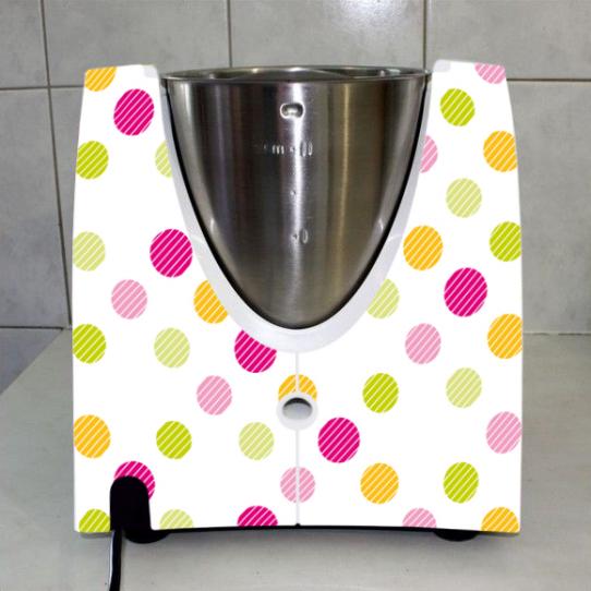 Stickers Thermomix TM31 A pois multucolore 5 