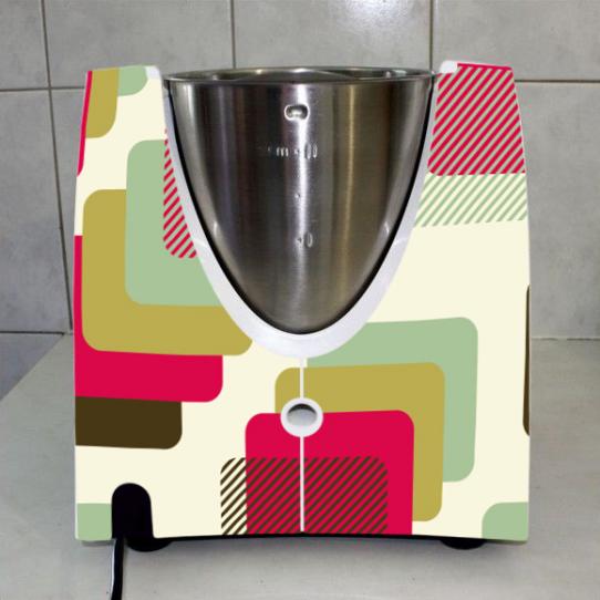 Stickers Thermomix TM31 Carré abstrait 