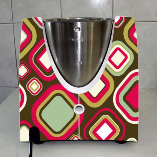 Stickers Thermomix TM31 Carré abstrait 2 
