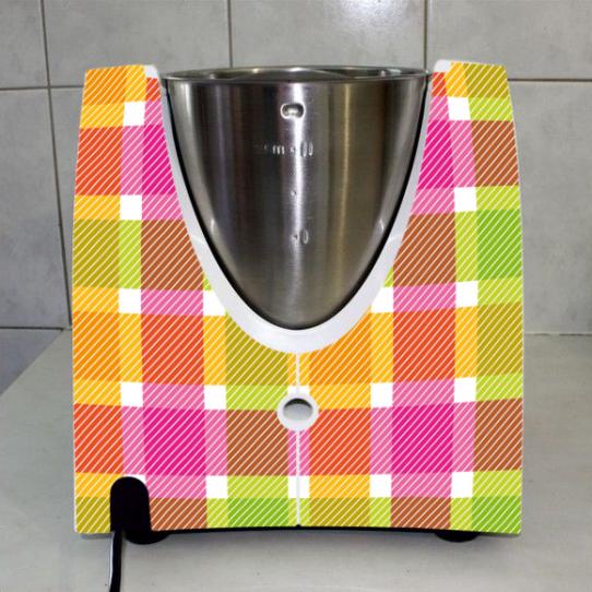Stickers Thermomix TM31 Carreaux multicolor 