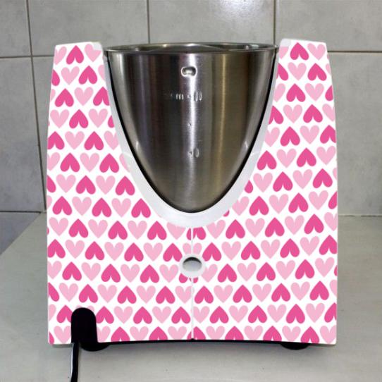 Stickers Thermomix TM31 Coeurs en folies 