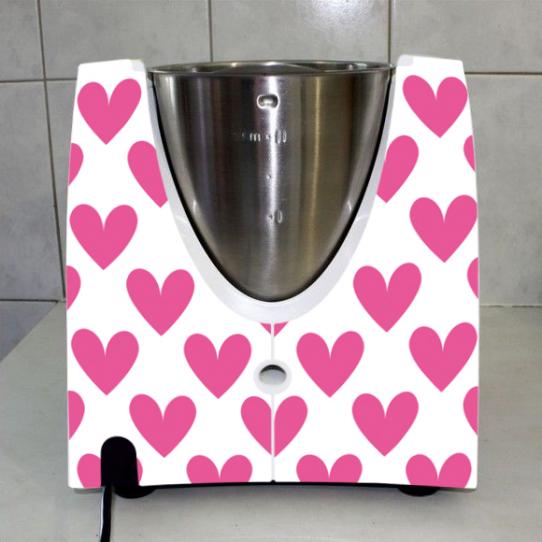 Stickers Thermomix TM31 Coeurs en folies 2 