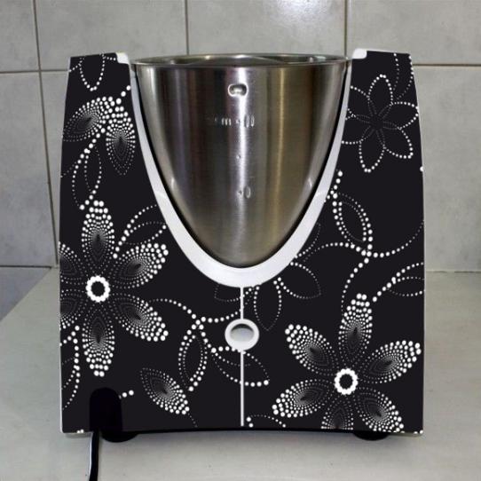 Stickers Thermomix TM31  Fleur graphique 