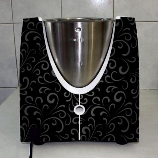 Stickers Thermomix TM31  Liseret fond noir 