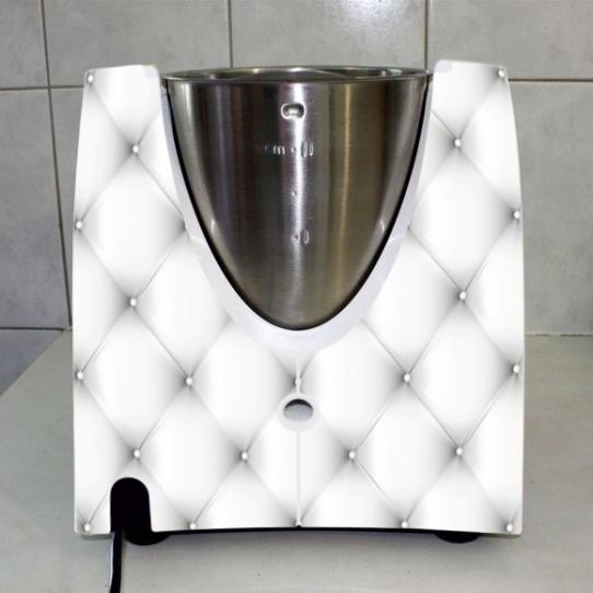 Stickers Thermomix TM31 Matelassé blanc 