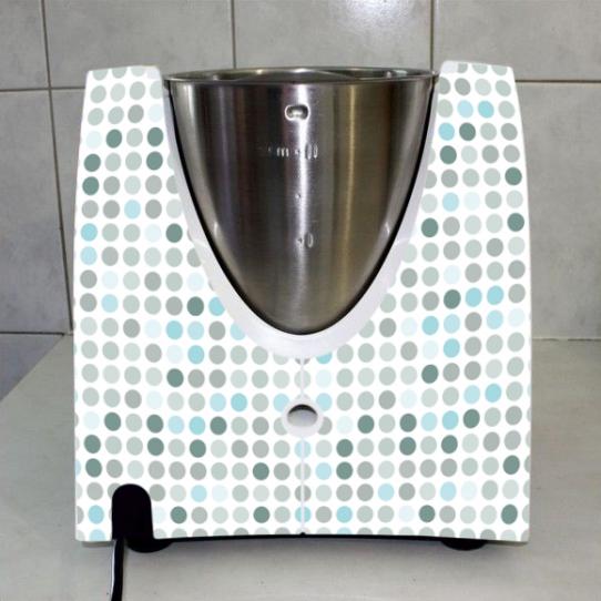Stickers Thermomix TM31 Multipoins bleus 