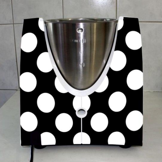 Stickers Thermomix TM31 Noir à pois 