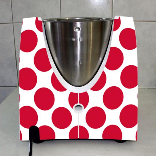 Stickers Thermomix TM31 Pois rouge 4 