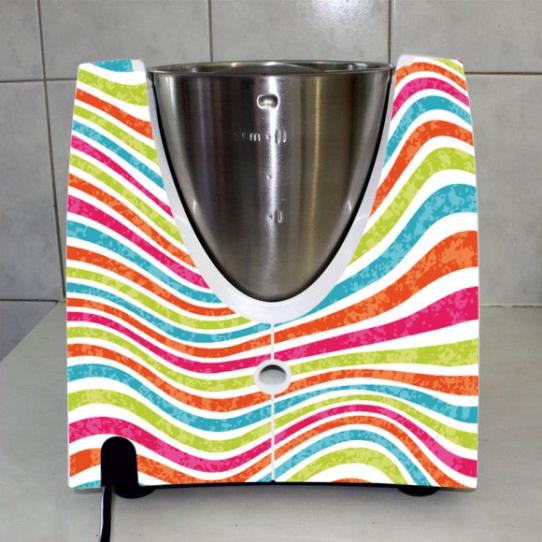 Stickers Thermomix TM31 Rayé multicolor 