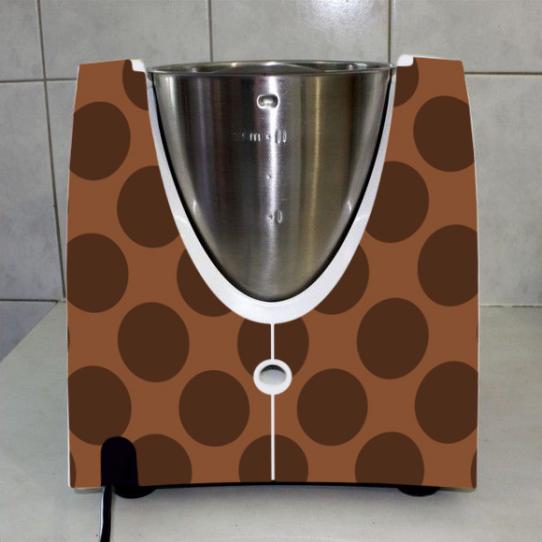 Stickers Thermomix TM31 Rond chocolat 