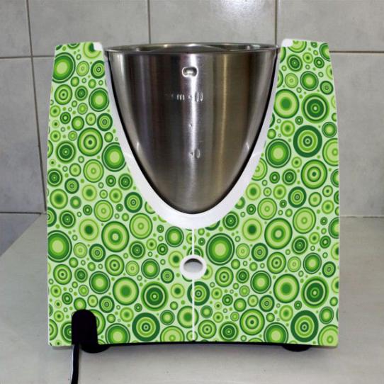 Stickers Thermomix TM31 Rond design vert 