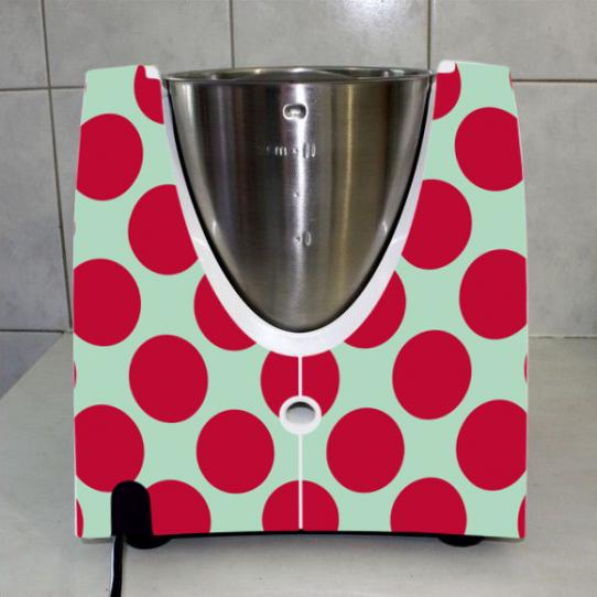 Stickers Thermomix TM31 Rond rouge 