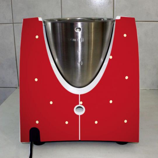 Stickers Thermomix TM31 Rouge a poins 