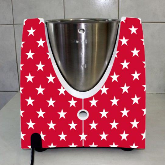 Stickers Thermomix TM31 Rouge étoilé 