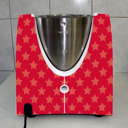 Stickers Thermomix TM31 Rouge étoilé 2 