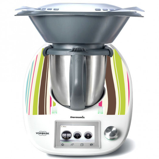 Stickers Thermomix TM5 A raillure colorée 