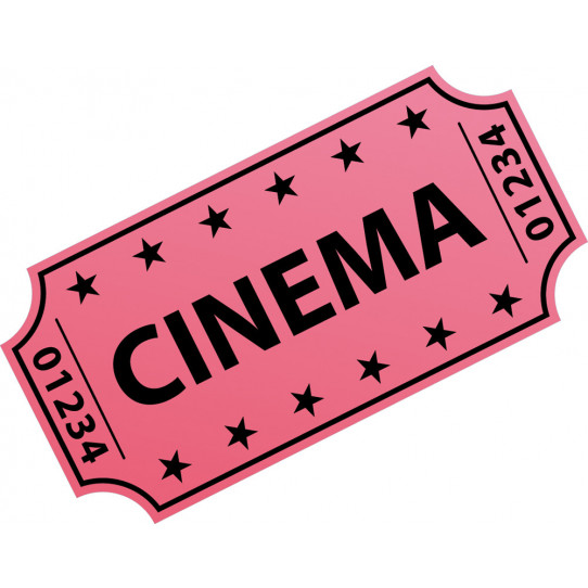 Autocollant Stickers ado ticket cinema