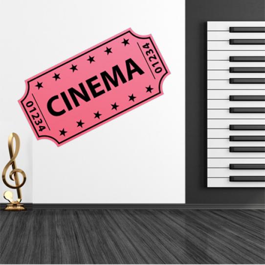 Stickers ticket cinema Ref: NW2977 70x90 cm - Cdiscount Maison