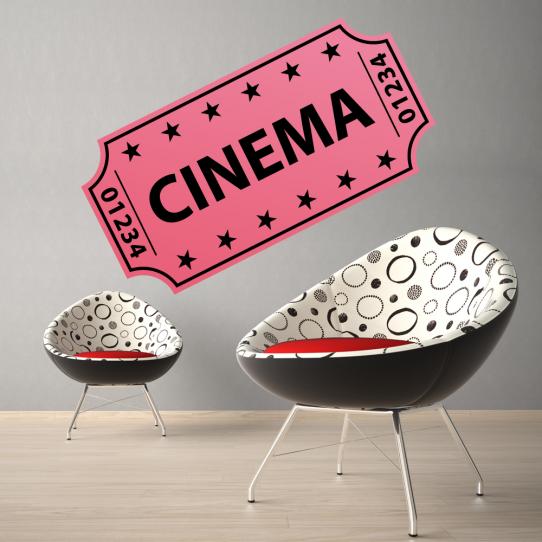 Autocollant Stickers ado ticket cinema
