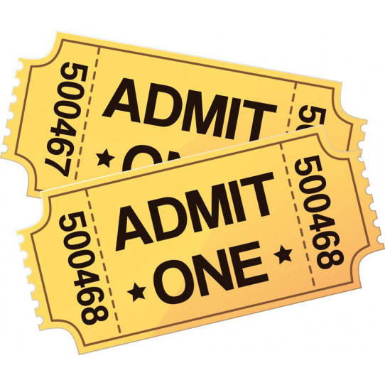 Autocollant Stickers ado ticket cinema