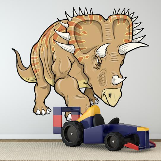 Autocollant Stickers muraux enfant triceratops