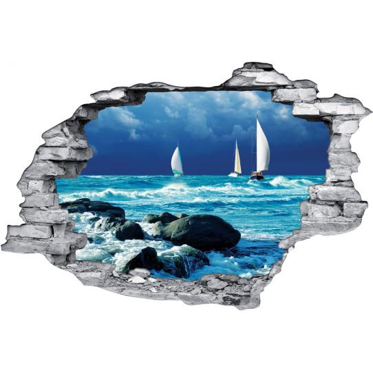 Stickers Trompe l'oeil 3D