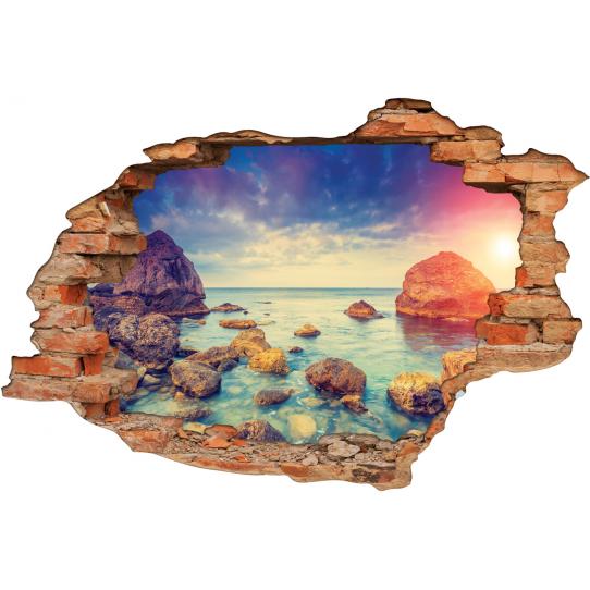 Stickers Trompe l'oeil 3D