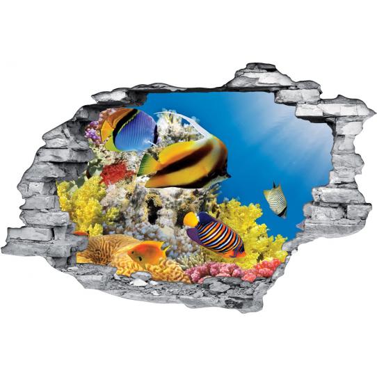 Stickers Trompe l'oeil 3D