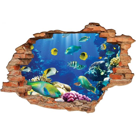 Stickers Trompe l'oeil 3D