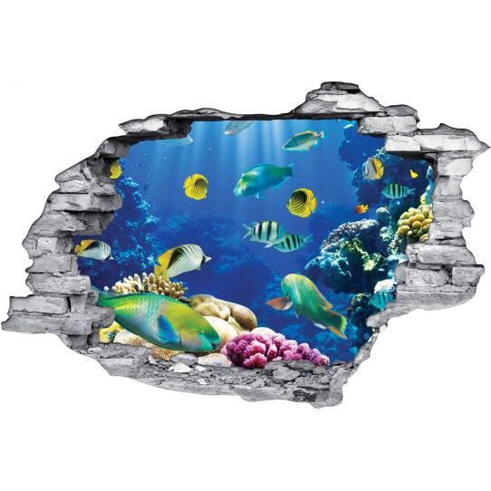 Stickers Trompe l'oeil 3D