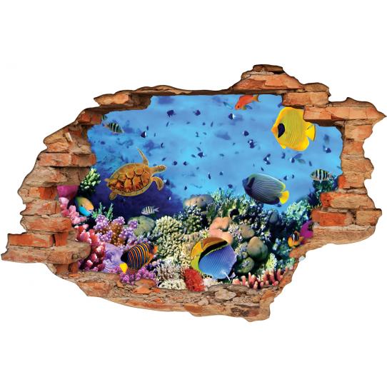 Stickers Trompe l'oeil 3D