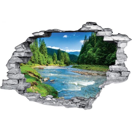 Stickers Trompe l'oeil 3D