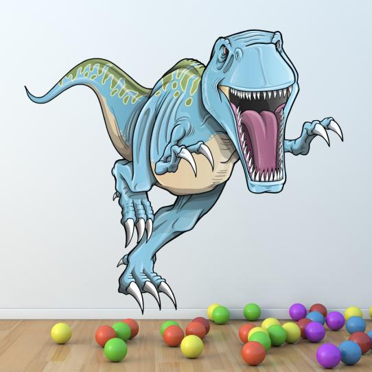 Autocollant Stickers mural enfant tyrannosaure