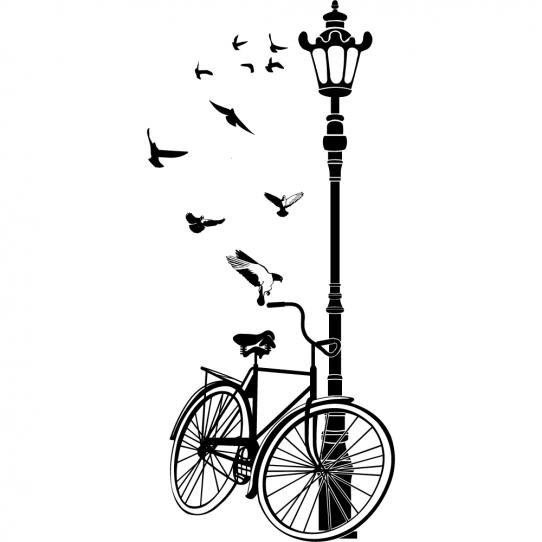 Stickers vélo lampadaire