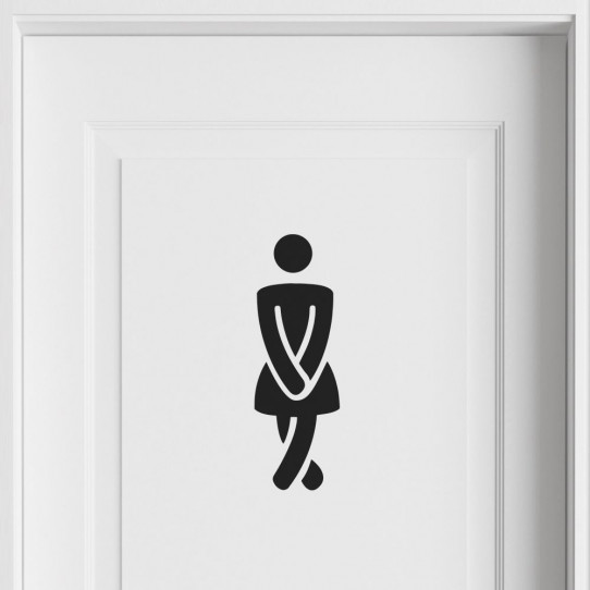 Stickers wc femme
