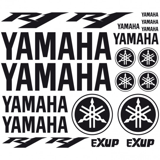Autocollant - Stickers Yamaha R1 - sticker adhesif moto casque quad cross