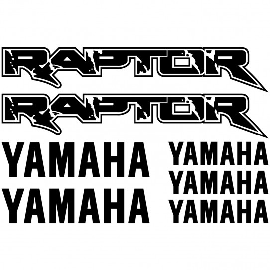 Autocollant - Stickers Yamaha RAPTOR - sticker adhesif moto casque quad cross