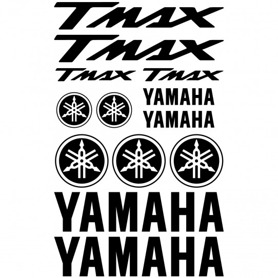 Autocollant - Stickers Yamaha Tmax - sticker adhesif moto casque quad cross