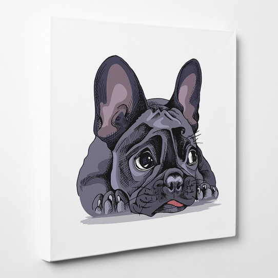 Tableau Bouledogue bulldog 6 ar tableau toile bouledogue 18578