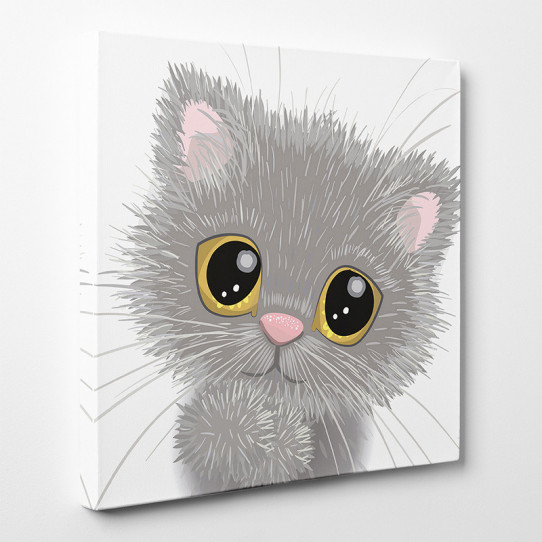 Tableau Toile Chaton 7 Des Prix 50 Moins Cher Qu En Magasin
